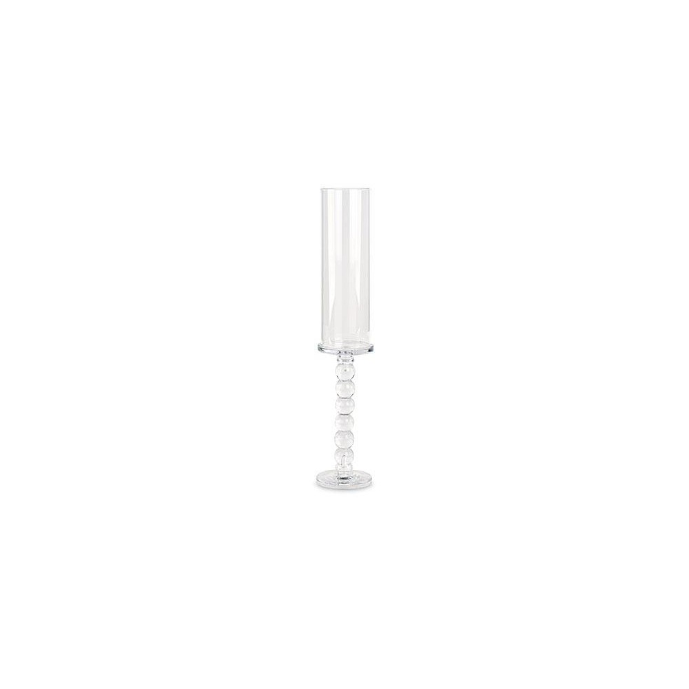 CANDELABRO VETRO H56 CON PARAFIAMMA